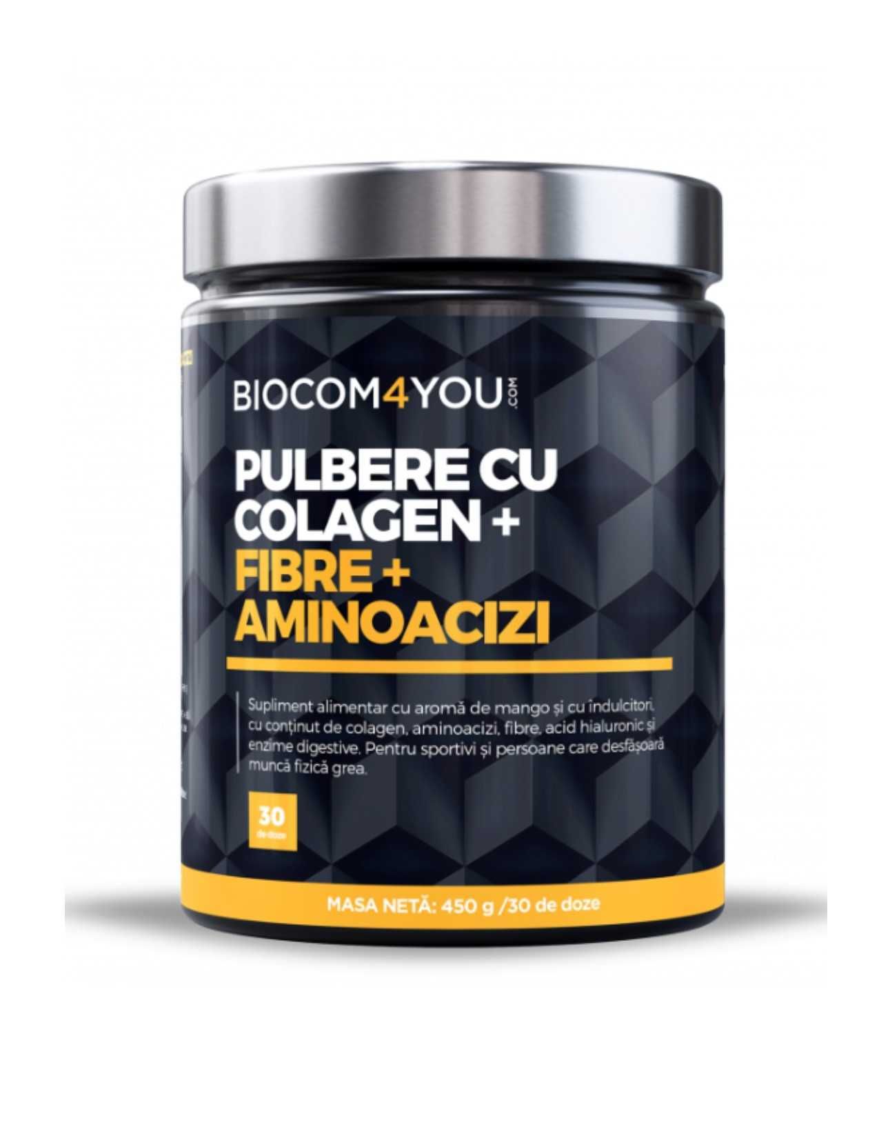 Pulbere Colagen+Fibre+Aminoacizi 450 gr