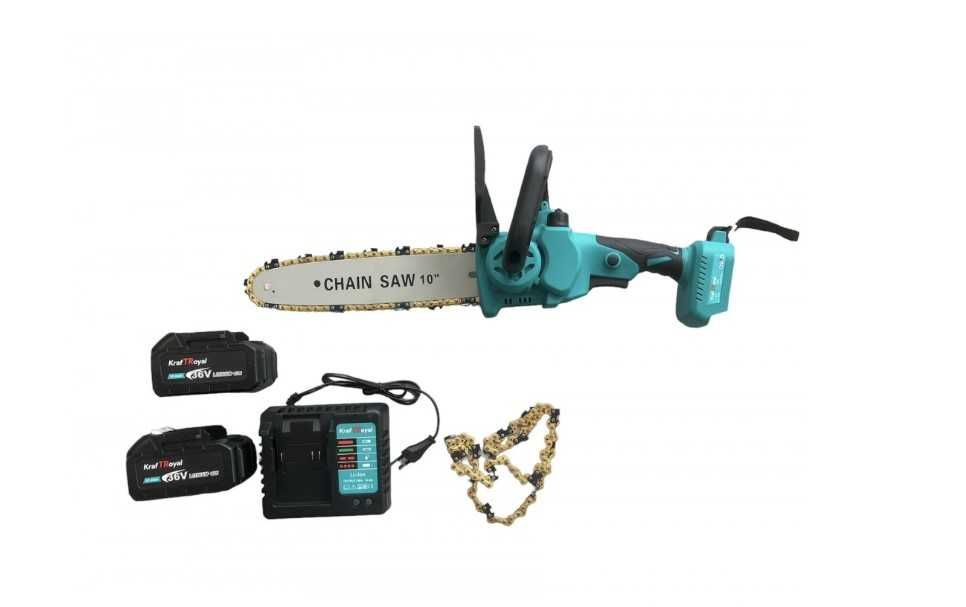 Aкумулаторна резачка 25см KraftRoyal 36V 8AH с маслен филтър