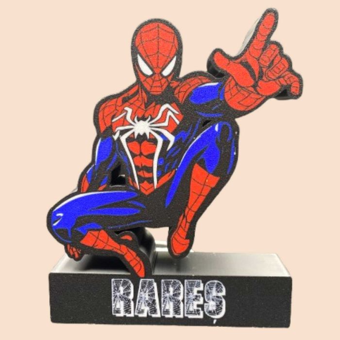 Lightbox Spiderman Decor LED Personalizat cadou copil lampa veghe