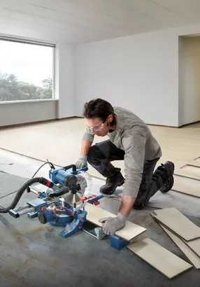 Потапящ циркуляр Bosch GCM 254 D, 1800 W, 254 мм