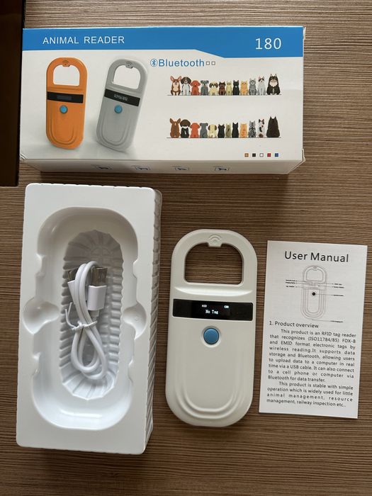 Животински четец за чипове Pet ID скенер за кучета, котки, коне и др.