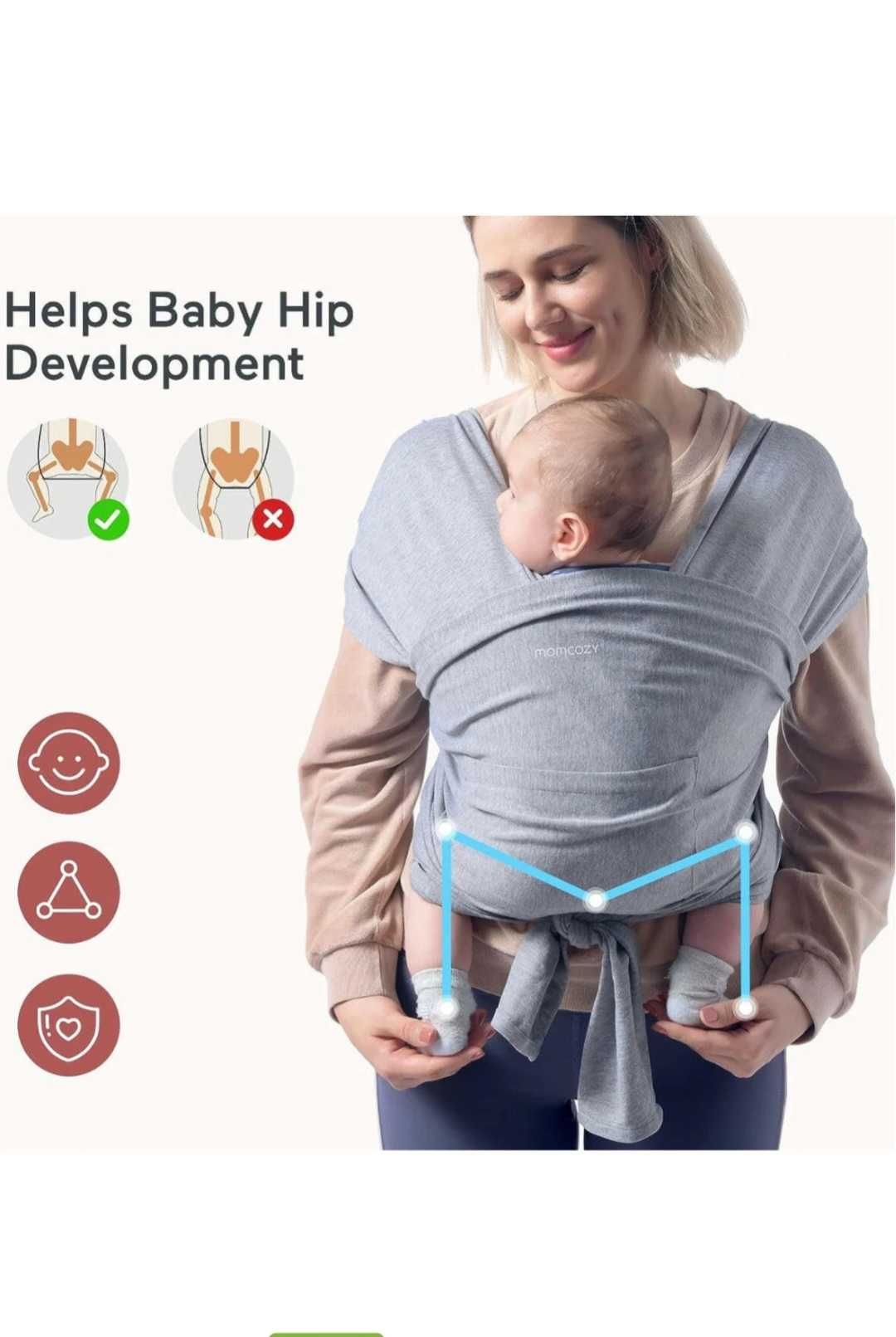 Слинг за бебе Momcozy