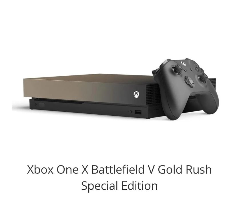 Consola Xbox One X Battlefield V Gold Rush Special Edition
