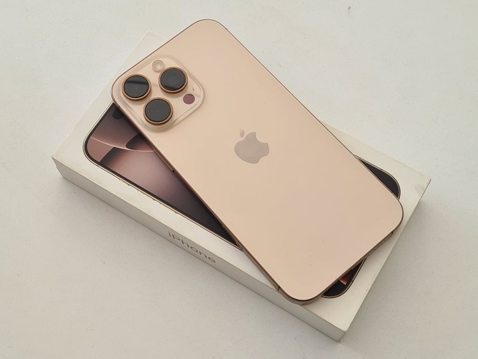 Iphone 16 pro max 256gb 100% neverlocked desert impecabil