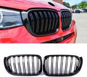 Бъбреци двойни БМВ BMW X3 X4 F25 F26 черен гланц