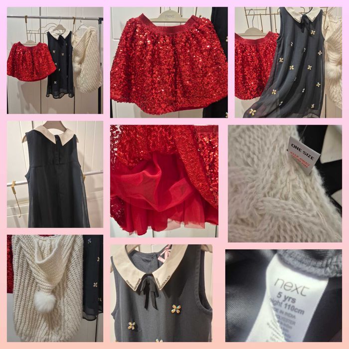 Дрехи за момиче коледни и ежедневни Next,George,Mantaray,5г,110р