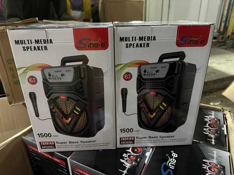 Блютуз колонка караоке