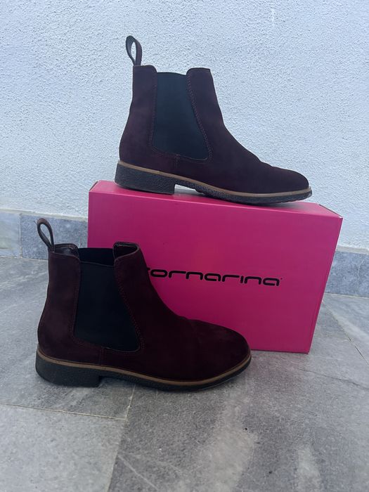 Боти естествен велур