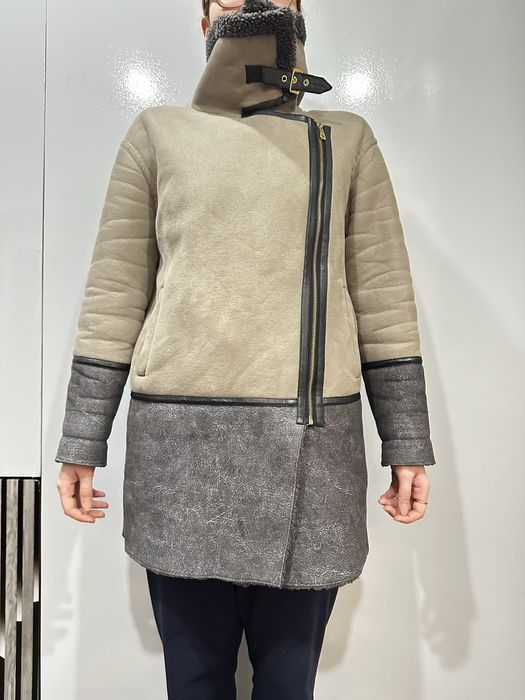 Дубленка серая 42-44-46