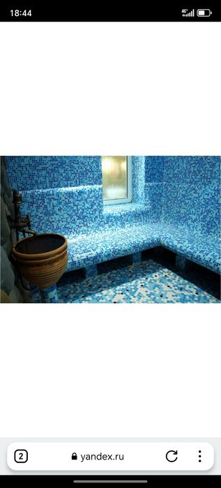 Сауна под ключ. Стены Сауна, паталок Сауна, мозаики Сауна, изоляция...