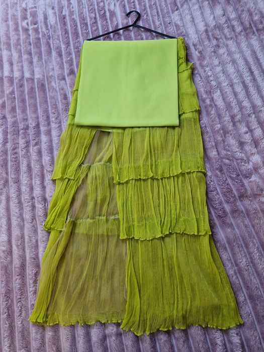 Rochie elegantă verde lime – mărime S, stare excelentă