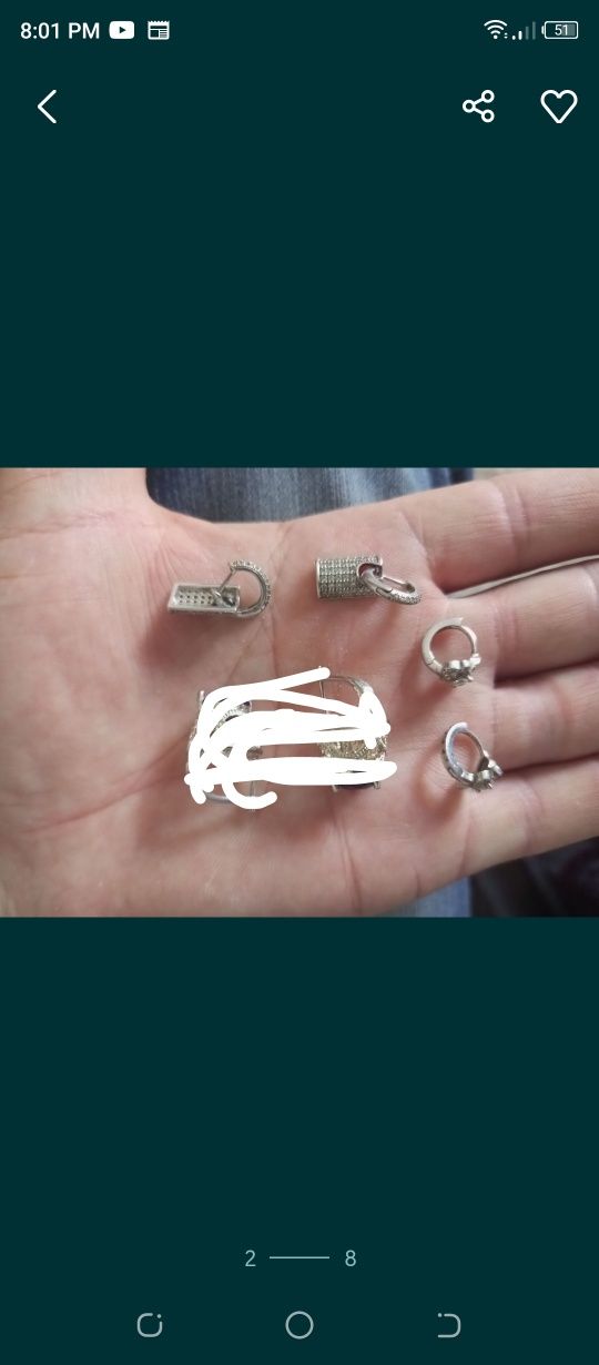 Продаётся серебряные 925 проба.