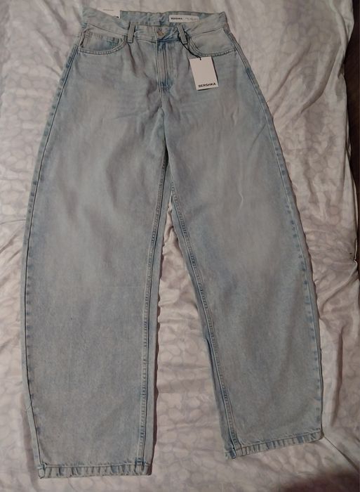 Bershka Wide Balloon дънки, размер 38 – НОВИ!