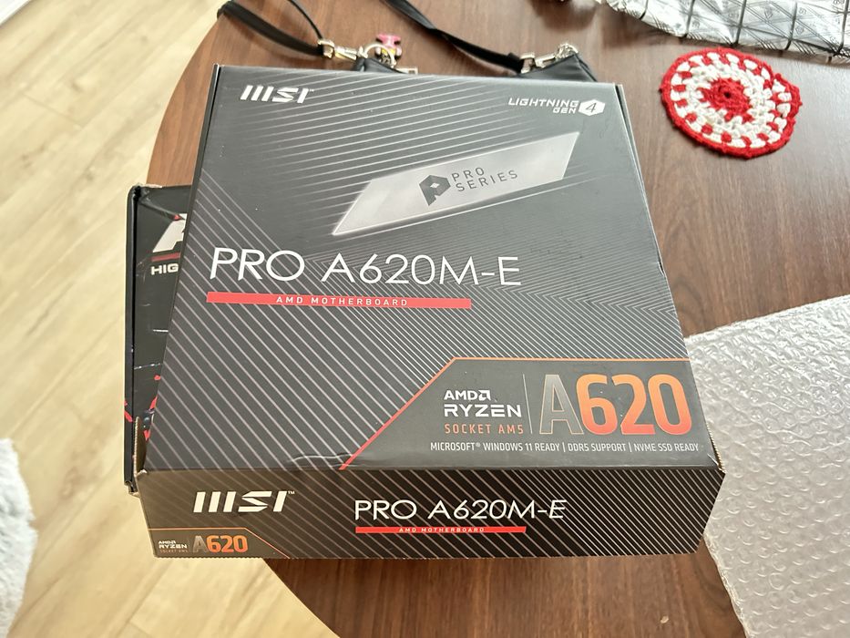 Дънна платка MSI PRO A620M-E (Socket AM5, DDR5) - В гаранция