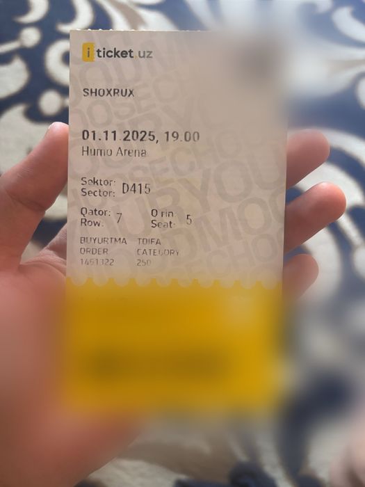 Билет на Шохрух реп