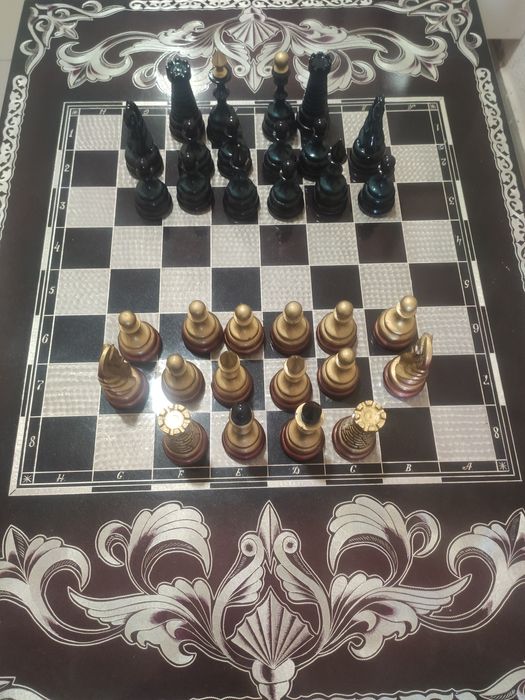 Шахматный стол ручная работа