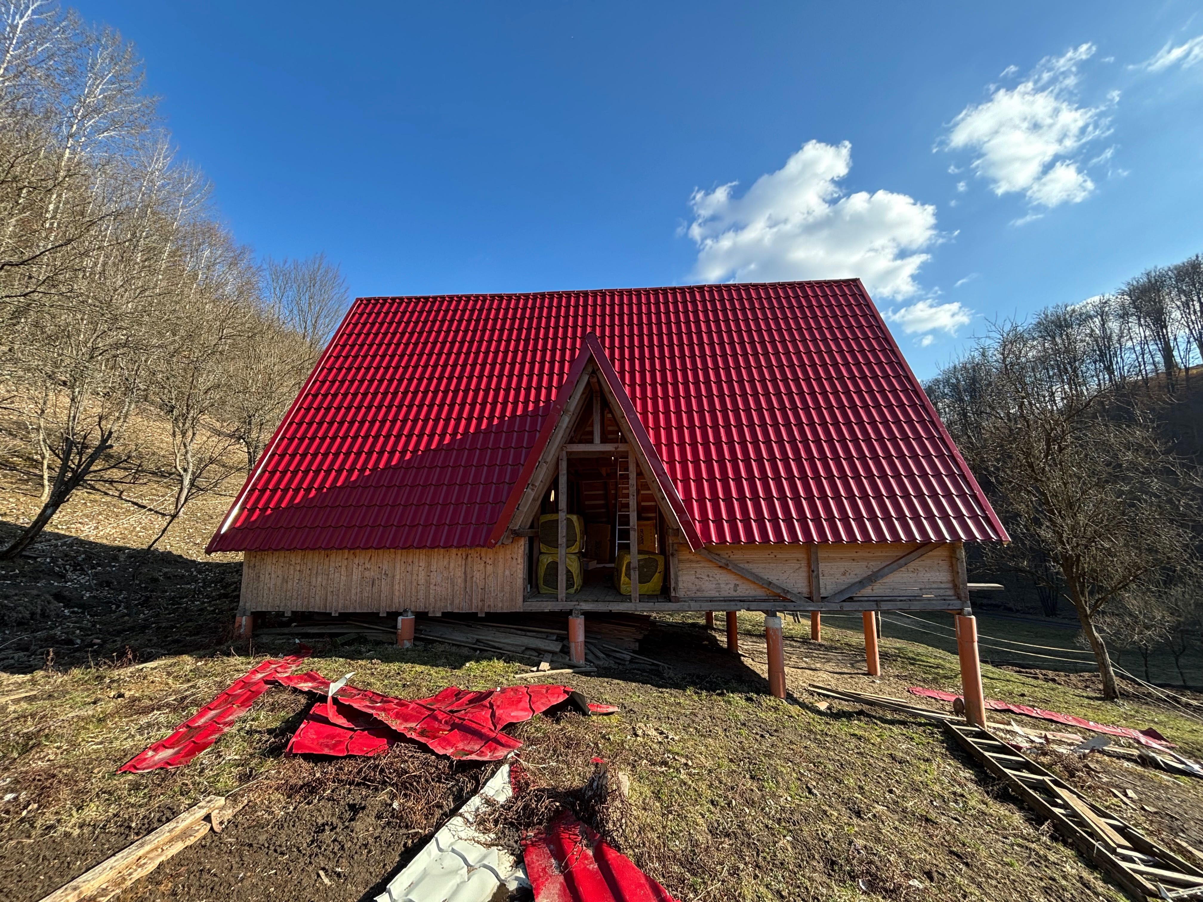 Vând lemn, tablă, - material de constructii