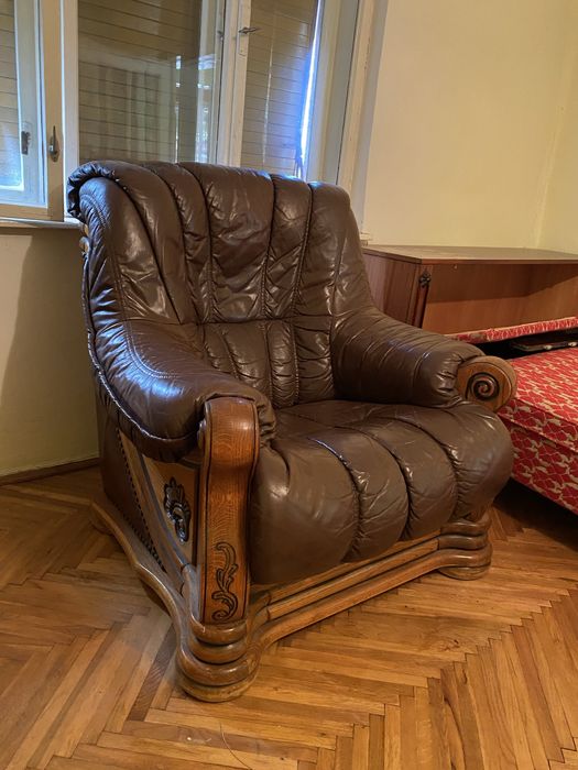 Set 2 fotolii din piele