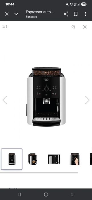 Espressor automat Krups EA811810, 15 bari,garanție Flanco, stare perf