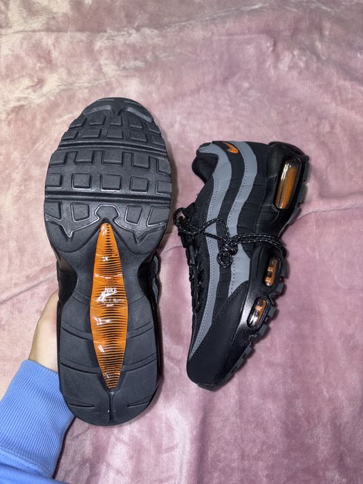 Pantofi 42 Nike Air Max 95 Negru negri gri portocaliu Noi nepurtati