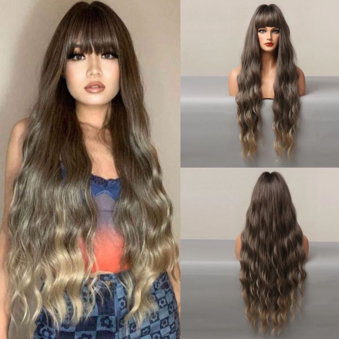 Peruca R229 (Daira-Shop.ro) Satena suvite Blonde Breton Creata Bucle