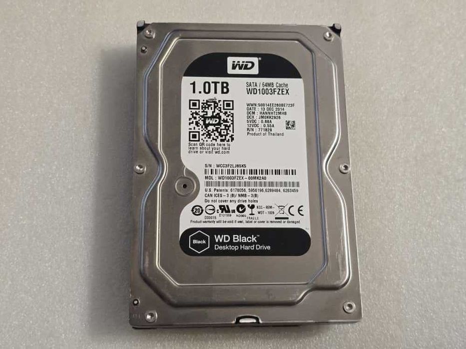 Hard disk desktop Western Digital WD Black 3.5 1TB 7200rpm 64MB SATA3