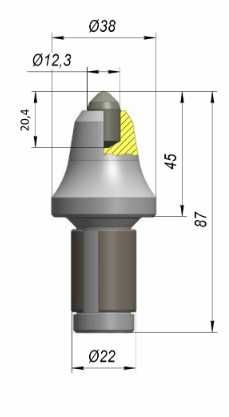 Резец РБЦ-38 (Р-38, E38C-12.3D)