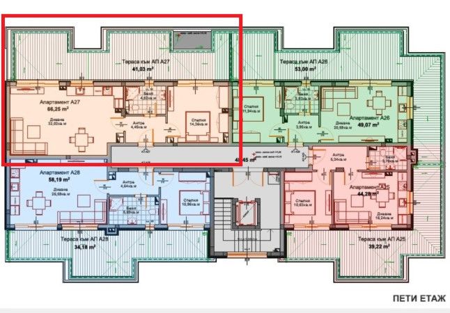 Двустаен апартамент в гр. Айтос - 119,07 кв.м.