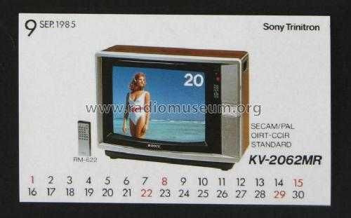 Sony Trinitron KV-2062MR  (Модел 1984)