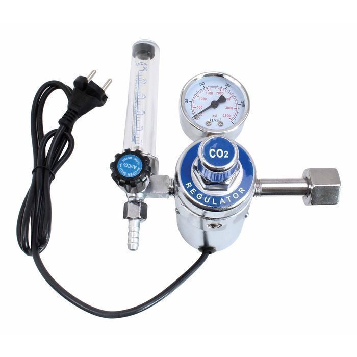 Reductor regulator presiune gaz argon / co2 cu incalzitor