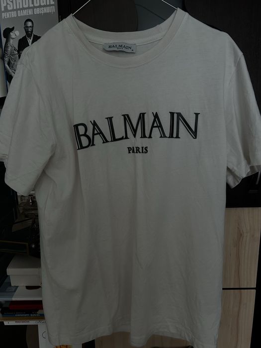 tricou balmain alb