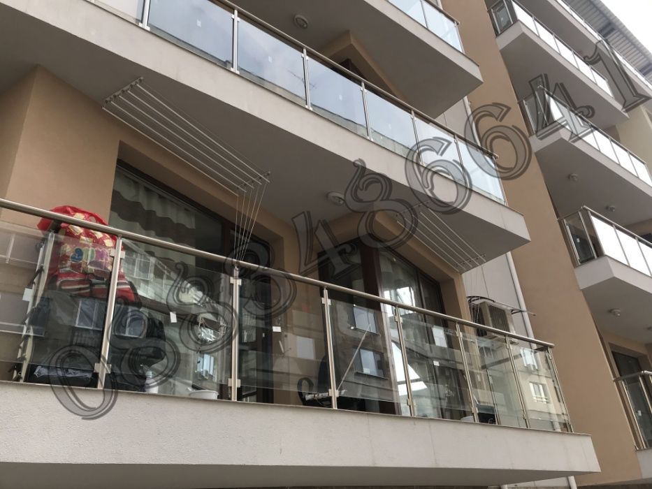 Здрав таванен простор  за сушене на дрехи - (ДВОЙНА РОЛКА) (МЕТАЛЕН)