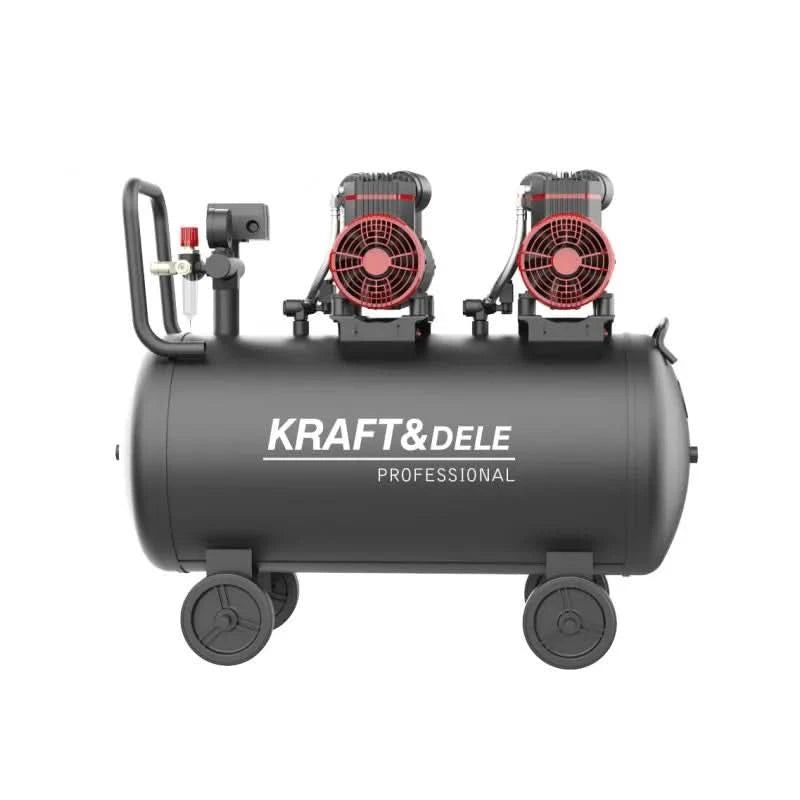 Compresor fara ulei silentios , 100L / 1500W x 2 ,528l/m ,KD1392