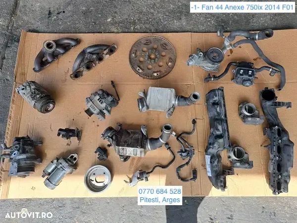 -1- Anexe motor bmw 750 ix 2014 F01 compresor pompa tandem alternator electromotor galerie evacuare admisie