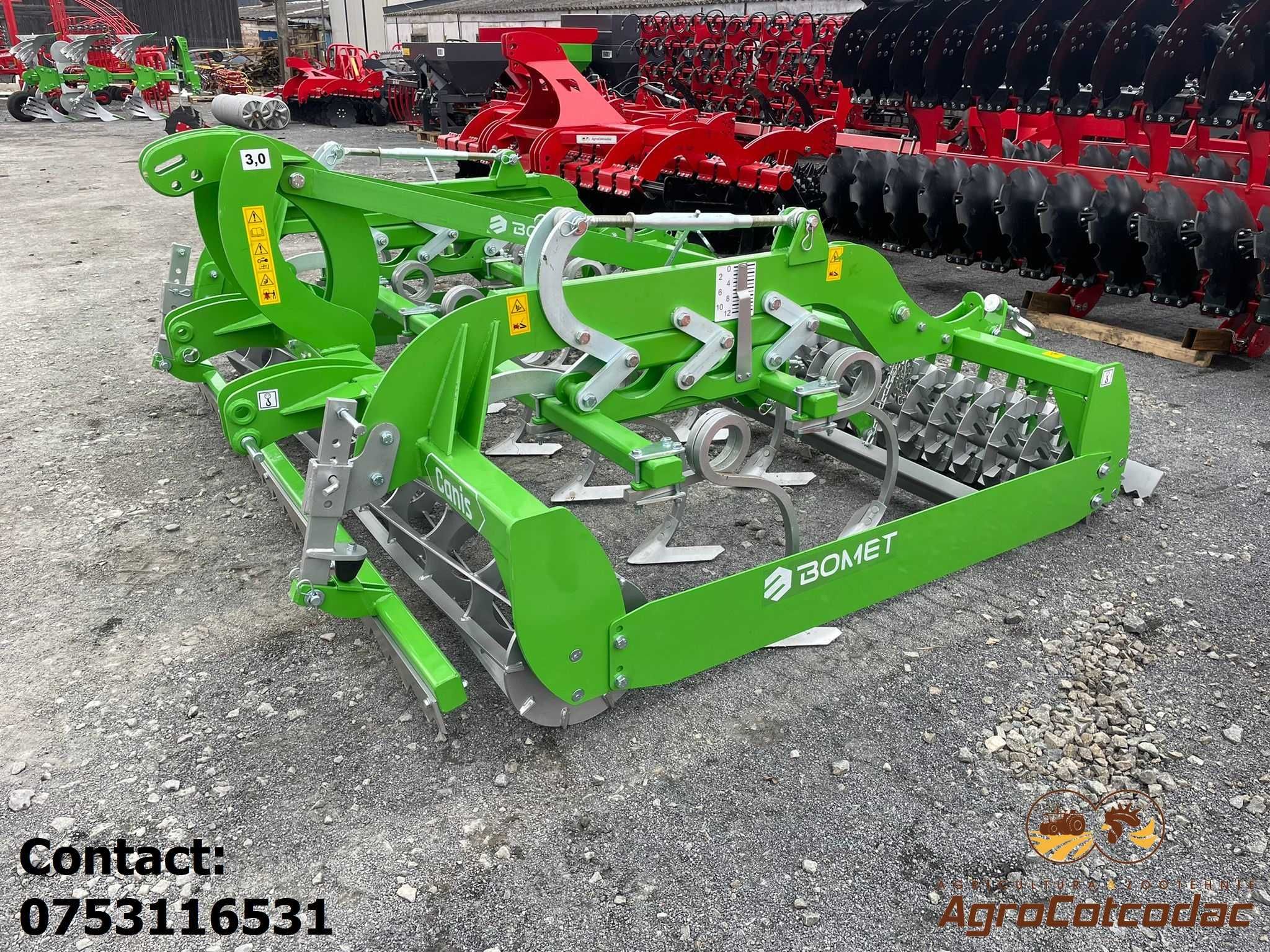 Cultivator / Compactor agricol BOMET 3 m