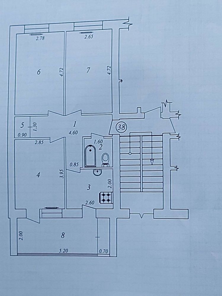 Срочно 3х комнатная/1/4 Высокопотолочная Космонавтов/Центр