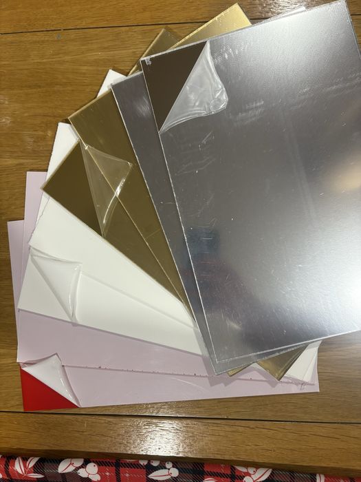 Плексиглас 3мм: Бял, Червен, Огледален златен, сребърен и розов