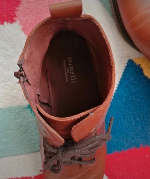 Ghete piele mărimea 43, cu interiorul de 27.5 cm