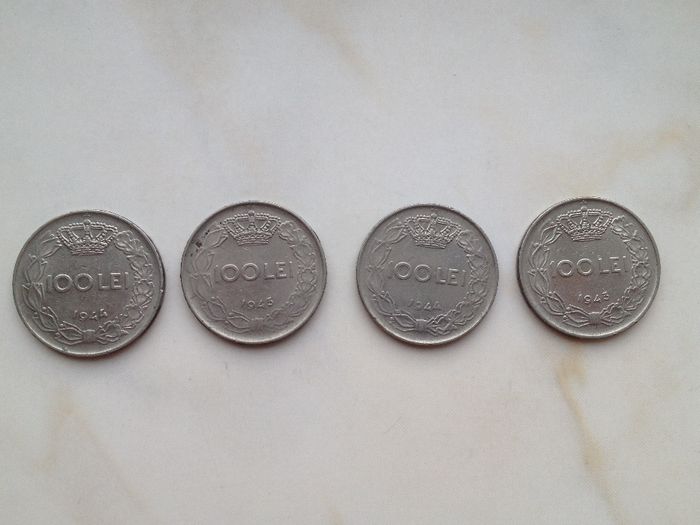 Monede de 100 lei din 1943/1944