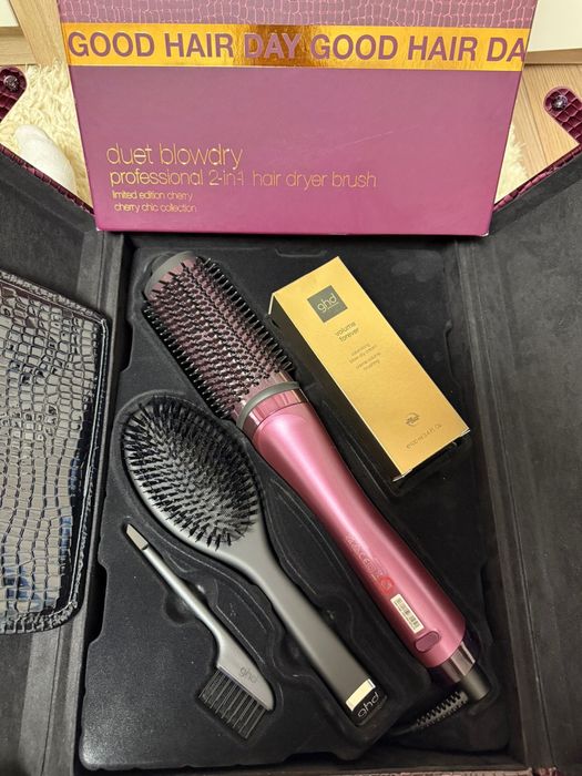 Set Hair dryer brush ghd limted edition