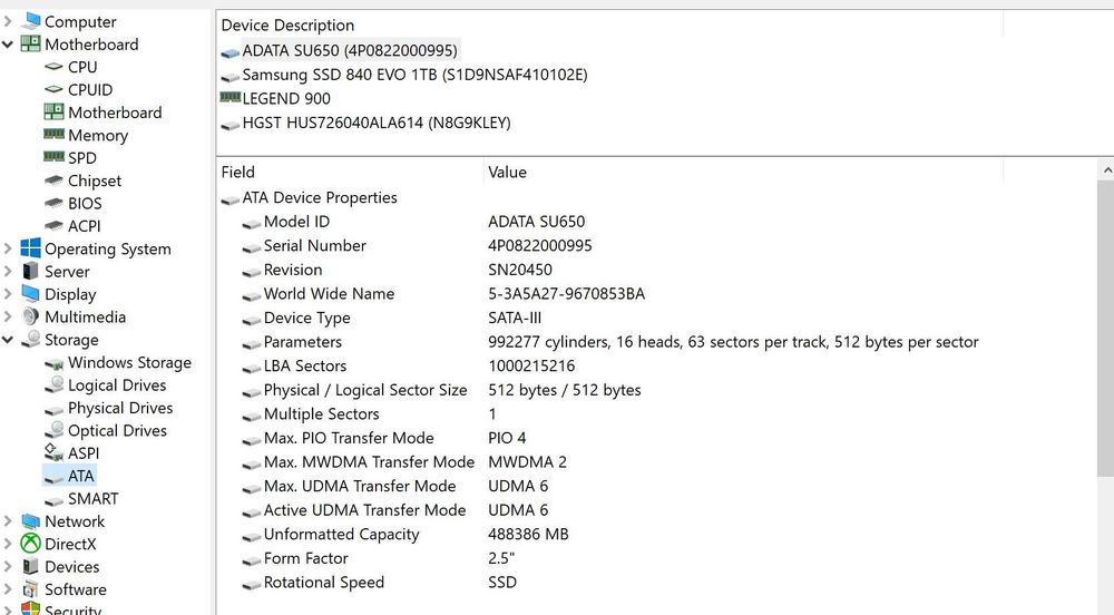 ssd Adata 512 gb nou garanție 3 ani