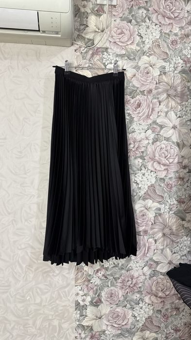 Шелковая плиссированная юбка