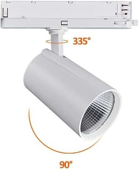 НОВ! LED Релсов Прожектор 30W – 3-Фазен, 4-Жилен, завъртащ се