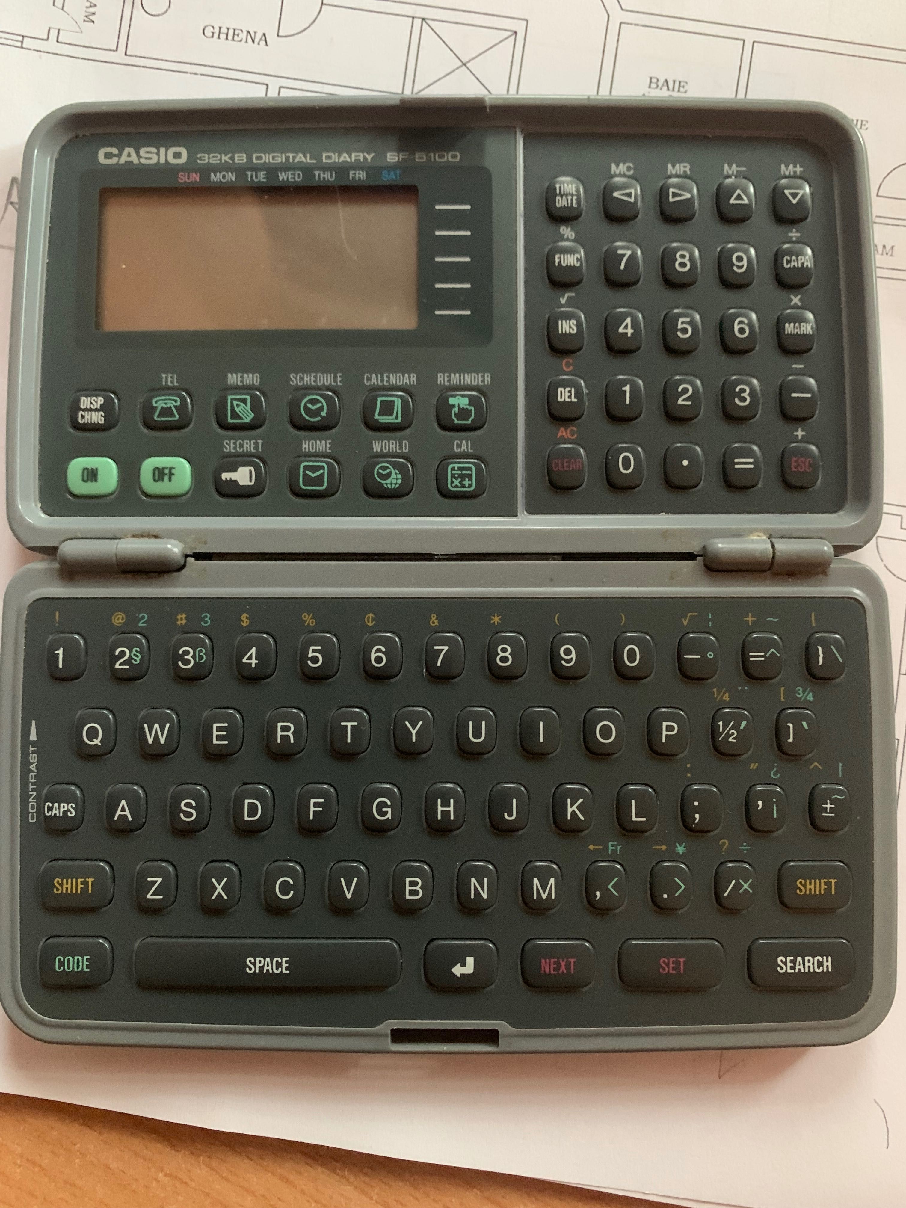 Calculator agenda digitala CASIO SF-5100