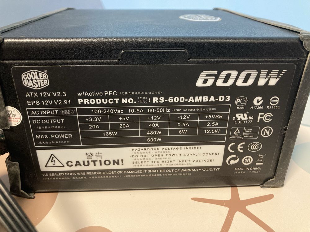 Захранване Coler Master SILENTPro 600W 80plus