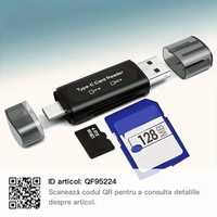 Vand cititor (adaptor) carduri SD si/sau micro SD, 4 in 1