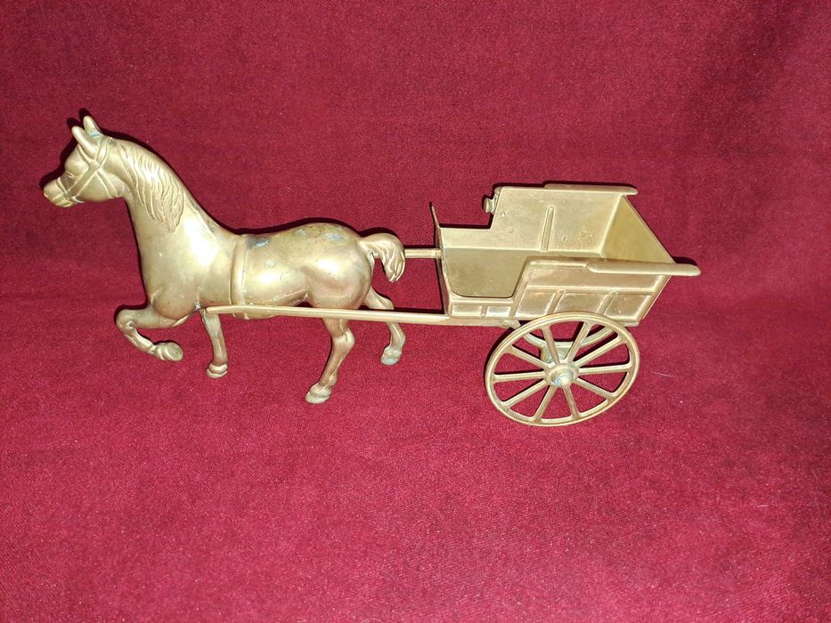 cal bronz caruta bronz trasura bronz 39 - 45 cm cadou