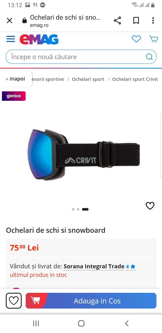 lot de ochelari ski snowbord protecție UV,noi, schimb