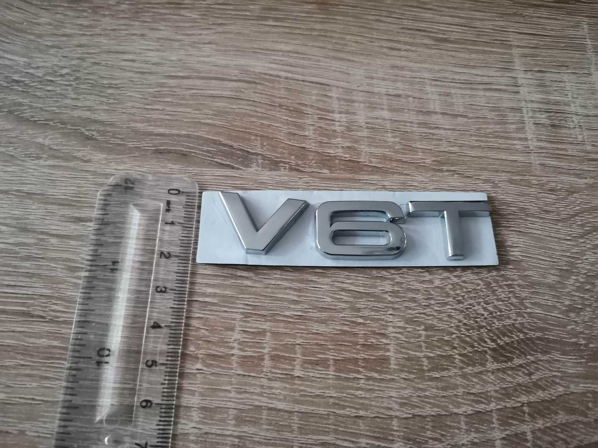 Ауди Audi V6T сребристи емблеми