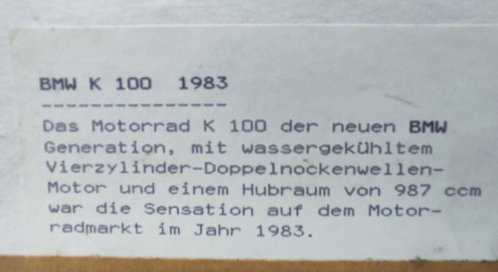 BMW K 100 – авторска арт-пластика